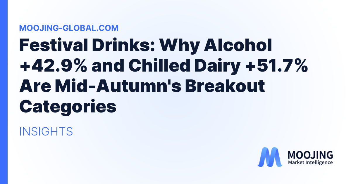 Festival Drinks: Why Alcohol +42.9% and Chilled Dairy +51.7% Are Mid-Autumn's Breakout Categories