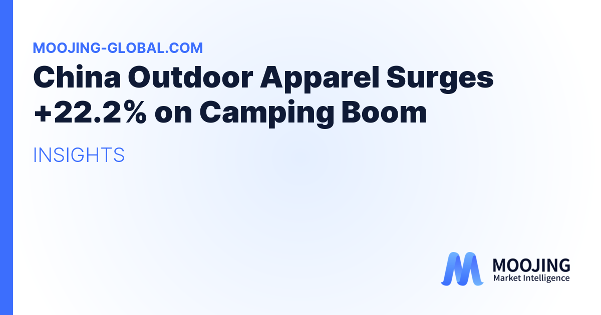 China Outdoor Apparel Surges +22.2% on Camping Boom