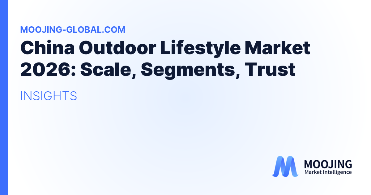 China Outdoor Lifestyle Market 2026: Scale, Segments, Trust