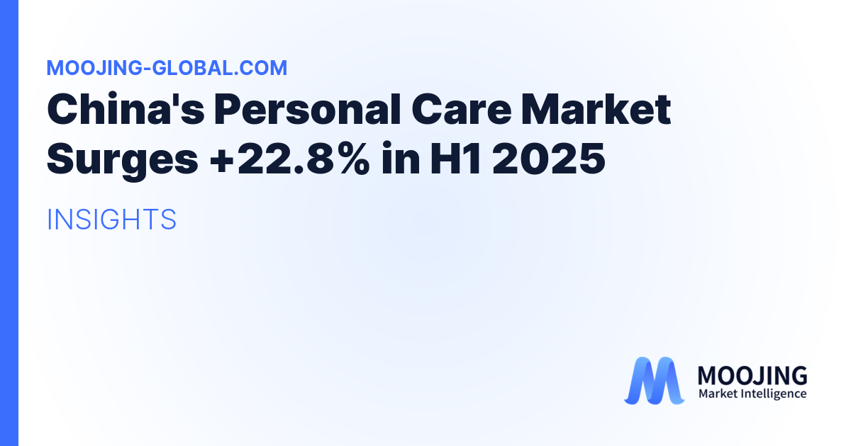 China's Personal Care Market Surges +22.8% in H1 2025
