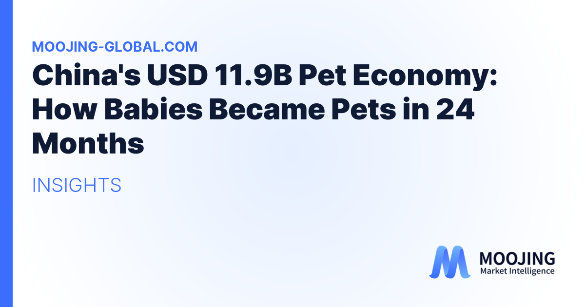 China's USD 11.9B Pet Economy: How Babies Became Pets in 24 Months