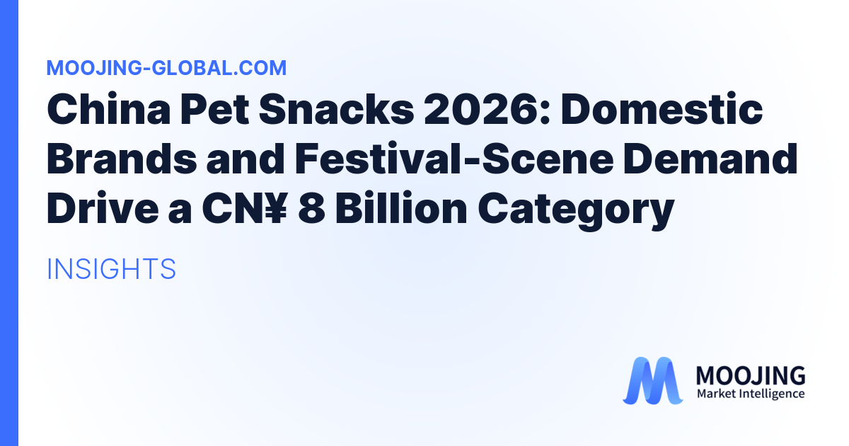 China Pet Snacks 2026: Domestic Brands and Festival-Scene Demand Drive a CN¥ 8 Billion Category