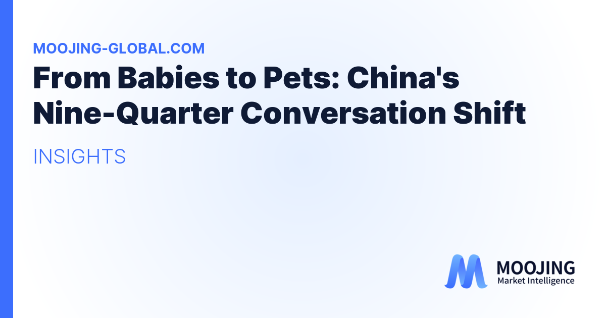 From Babies to Pets: China's Nine-Quarter Conversation Shift