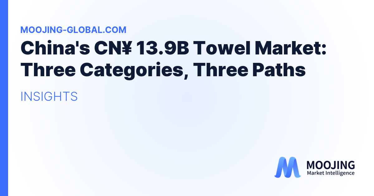 China's CN¥ 13.9B Towel Market: Three Categories, Three Paths