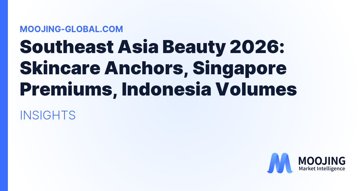 Southeast Asia Beauty 2026: Skincare Anchors, Singapore Premiums, Indonesia Volumes