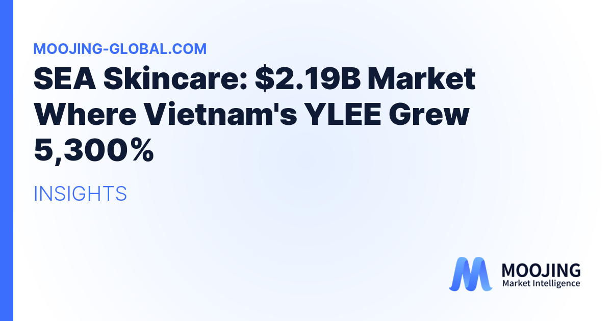 SEA Skincare: $2.19B Market Where Vietnam's YLEE Grew 5,300%