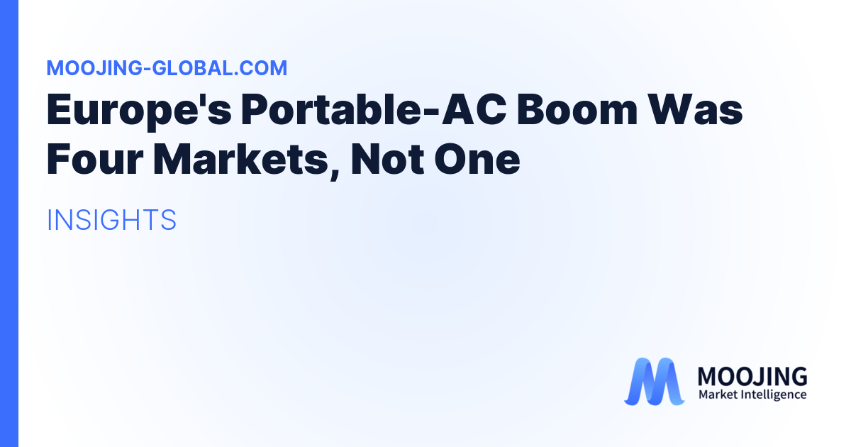 Europe's Portable-AC Boom Was Four Markets, Not One